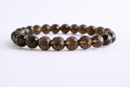 Rauchquarz Kugel Armb�nder 8mm facettiert