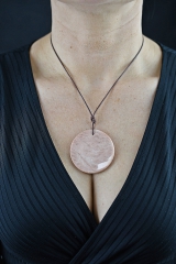 Mondstein apricot Scheibe