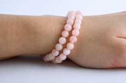 Morganit Kugel Armband 6 mm