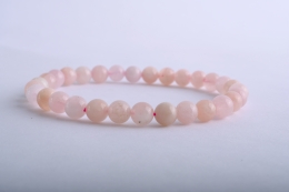 Morganit Kugel Armband 6 mm