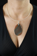 Polychrom Jaspis Scheibe