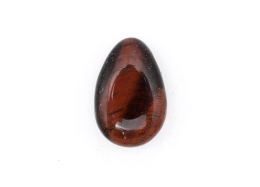 Tigerauge rot Trommelsteine flach gebohrt 5-er Set