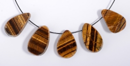 Tigerauge Emu Eggs gebohrt (klein)