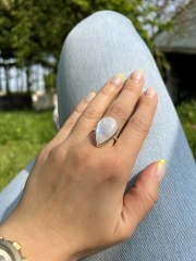 Regenbogen Mondstein Ring ab 5 g