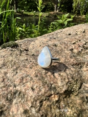 Regenbogen Mondstein Ring ab 5 g