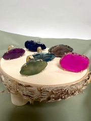 Achat Scheibe Pink Ring