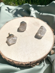 Bergkristall Rohstein galvanisiert Anh�nger