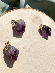 Amethyst Spitze galvanisiert Anh�nger