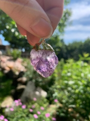 Amethyst Spitze galvanisiert Anh�nger