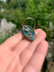 Achat Scheibe Gr�n Ring