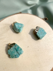 Amazonit Rohstein galvanisiert Anh�nger