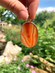 Achat Anh�nger geschliffen Natur