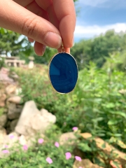 Achat Anh�nger geschliffen Blau
