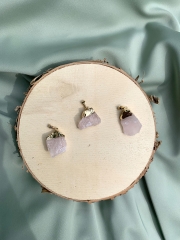 Rosenquarz Rohstein galvanisiert Anh�nger