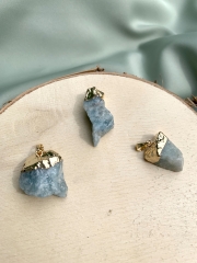 Aquamarin Rohstein galvanisiert Anh�nger