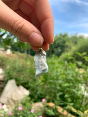 Aquamarin Rohstein galvanisiert Anh�nger