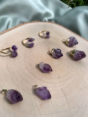 Amethyst Spitze galvanisiert Anh�nger