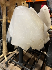 Bergkristall Spitze auf Metallst�nder