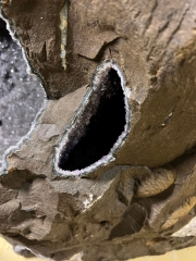 Amethyst Drusen in Basalt 125 kg Einzelst�ck