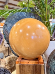 Orangen Calcit Kugel