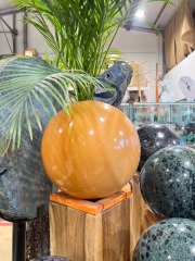 Orangen Calcit Kugel