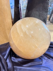 Orangen Calcit Kugel