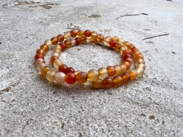 Carneol multi Armband facettiert 6 mm