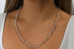 Bergkristall Kugelkette 8 mm - 600 mm