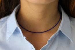 Lapis Lazuli Kette facettiert