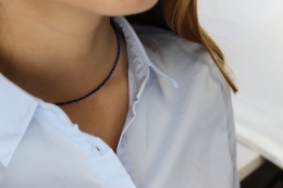 Lapis Lazuli Kette facettiert
