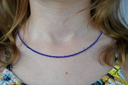 Lapis Lazuli Kette facettiert
