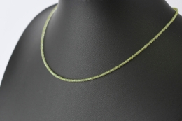 Peridot Kette facettiert