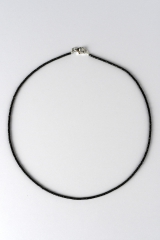 Spinell schwarz Kette facettiert 2 mm