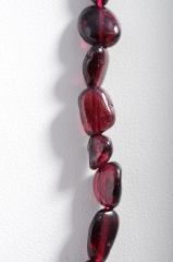 Granat Trommelstein-Kette