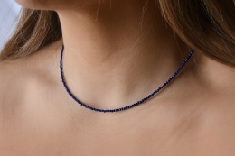 Lapis Lazuli Kette facettiert