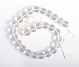 Bergkristall Kugel-Strang 15 mm