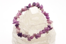 Lepidolith Splitterarmband 5-er Set