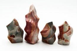 Polychrom Jaspis Flame Shape