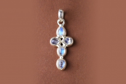 Mondstein Anh�nger Kreuz