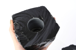 Obsidian Teelicht