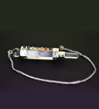 Pendel lang mit Chakrasteinen verschiedene Sorten