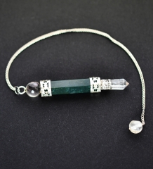Pendulum long clear quartz point different sorts