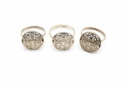 Blume des Lebens Silber Ring  ca. 4 g