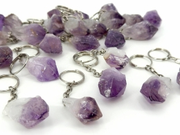25 kaychain amethyst points