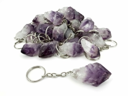25 Schl�sselanh�nger Amethyst Spitzen