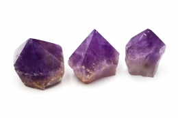 Amethyst Spitzen halb poliert
