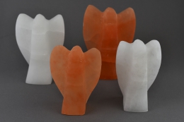 Selenite Angel Orange 110 -130 mm