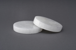 selenite Coasters Round