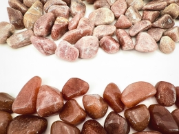 Aventurine red/pink tumbled stones