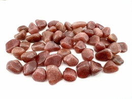 Aventurine red/pink tumbled stones